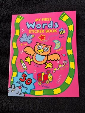 New Vintage My First Words Sticker Book